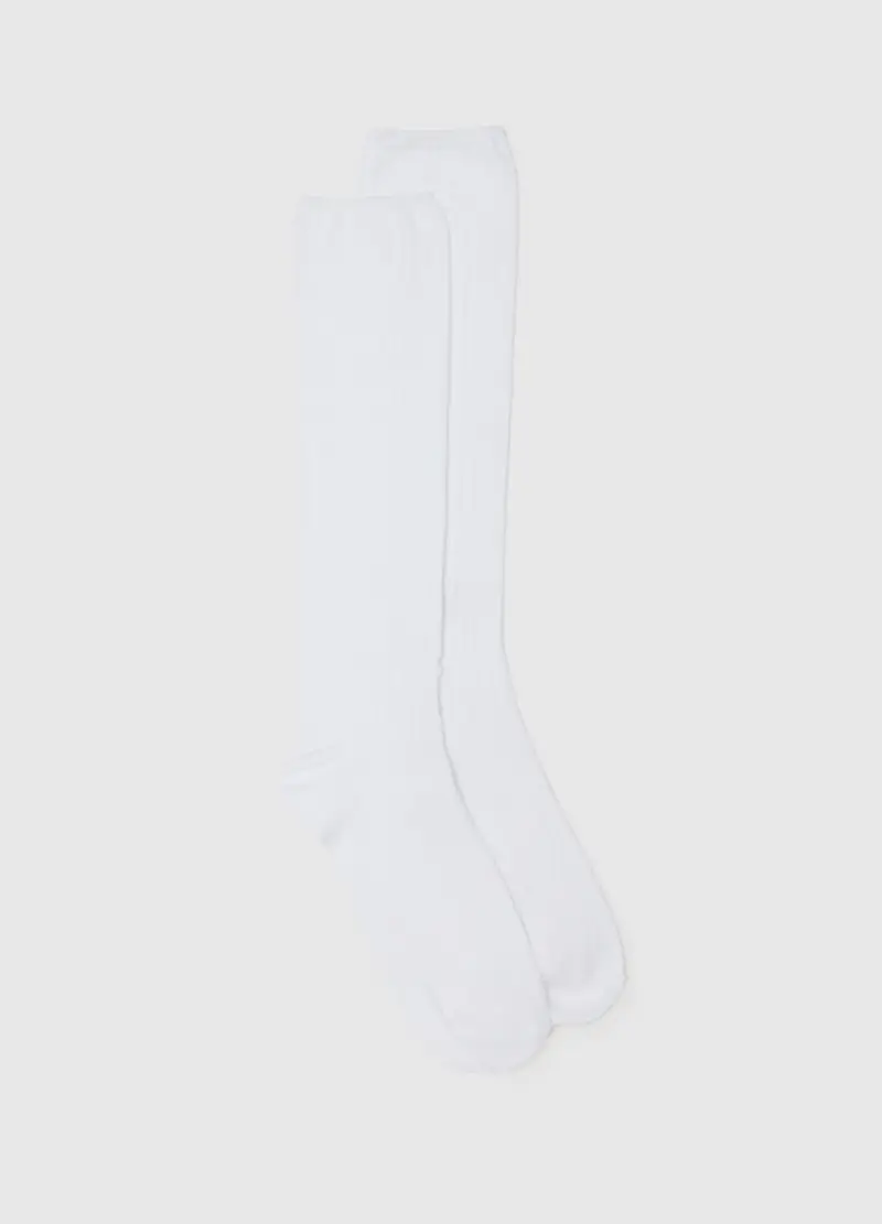 OVS , Calzini Lunghi Bianchi, Donna, Bianco