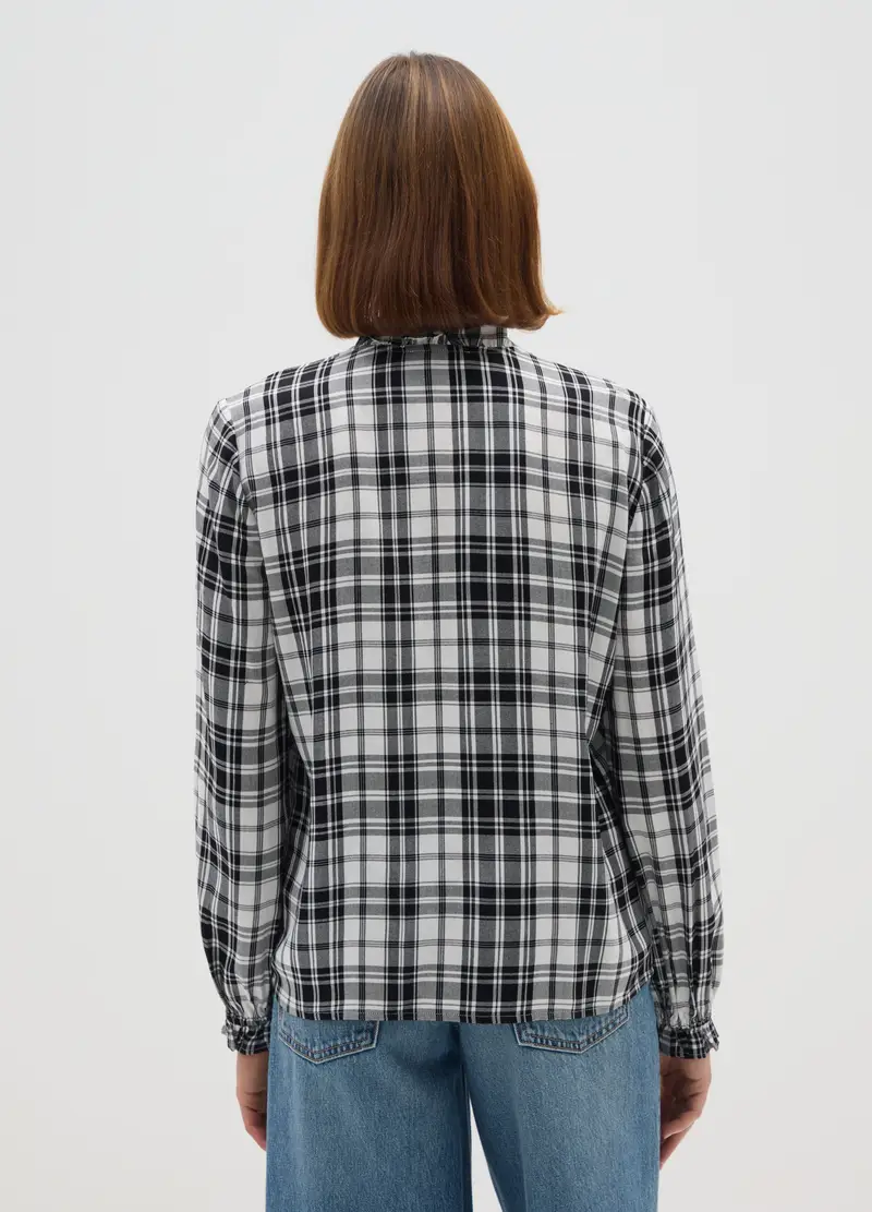 OVS, Camicia A Quadri Multicolor Relaxed Fit, Donna, Multicolor miniatura 3