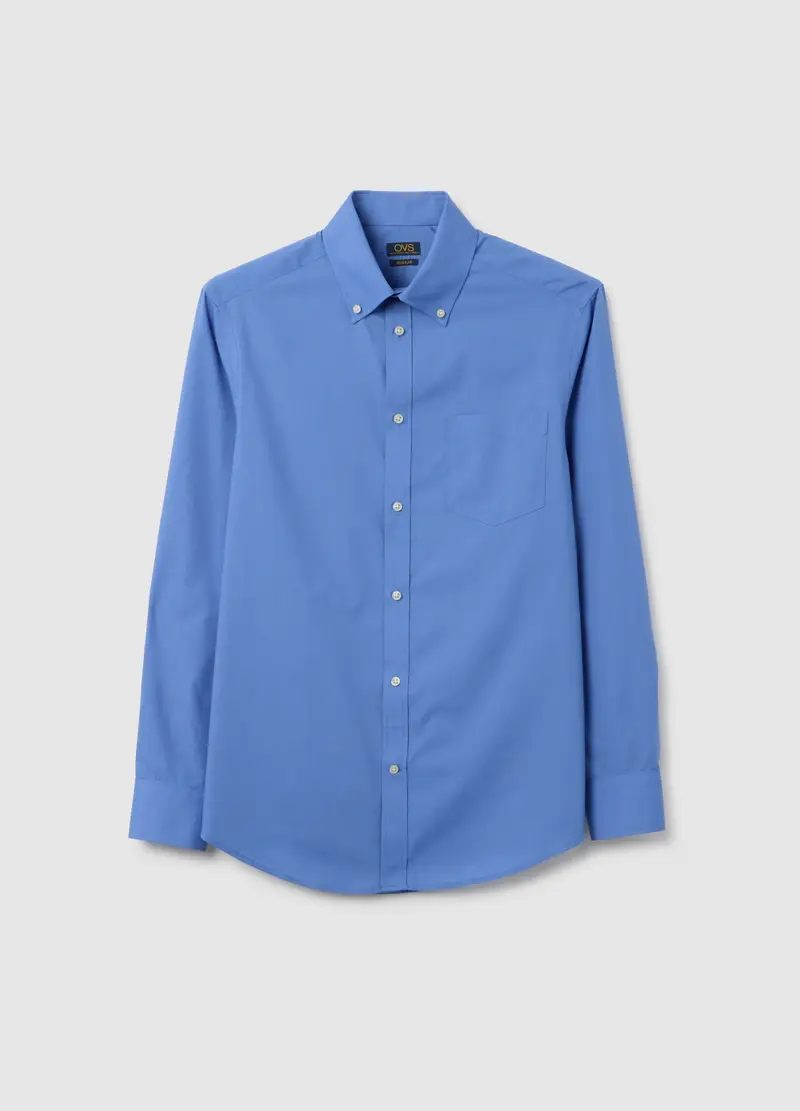 OVS , Camicia Blu Regular Fit, Uomo, Blu