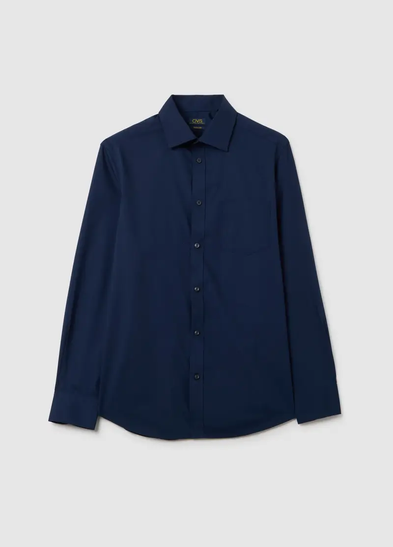 OVS , Camicia Blu Regular Fit, Uomo, Blu