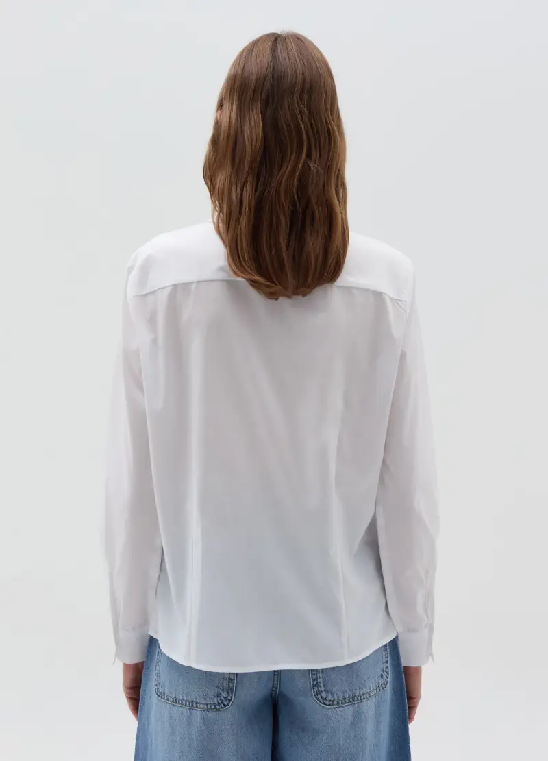 OVS, Camicia Con Pinces Laterali, Donna, Bianco miniatura 3