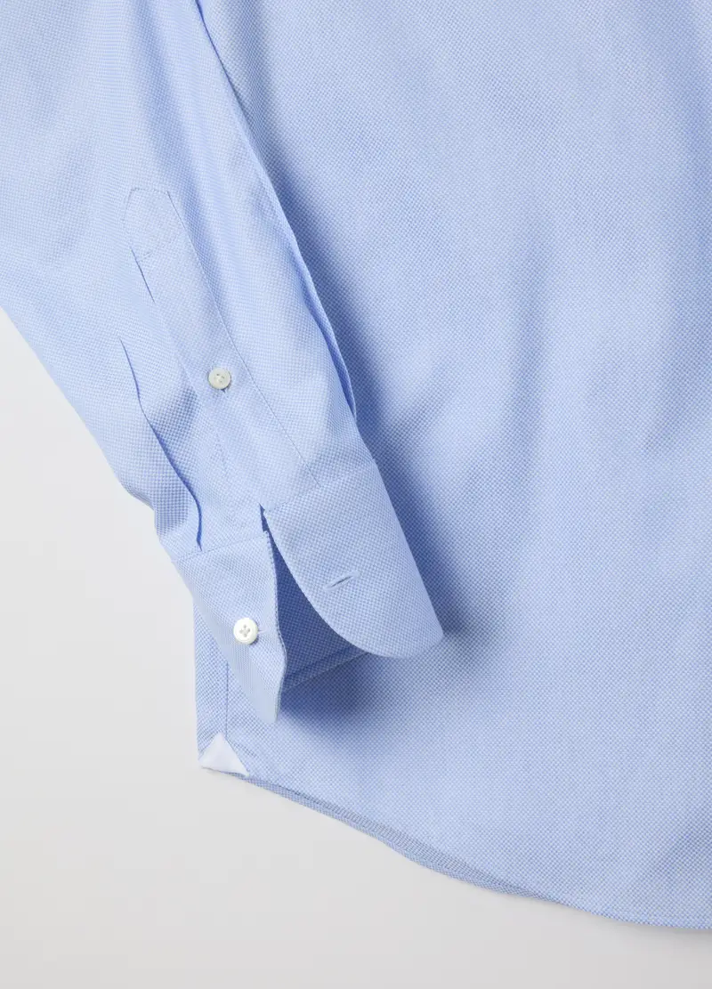 OVS, Camicia In Puro Cotone Azzurra Regular Fit, Uomo, Azzurro miniatura 2