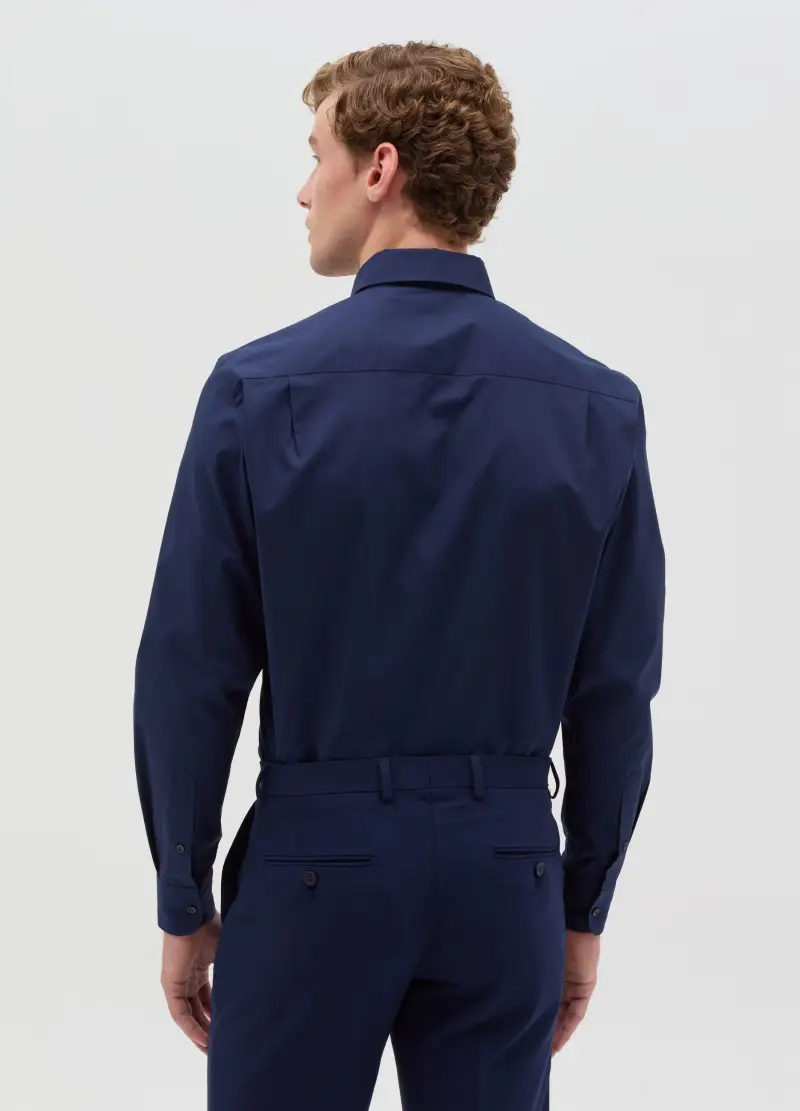 OVS, Camicia Regular Fit Button-down, Uomo, Blu miniatura 3