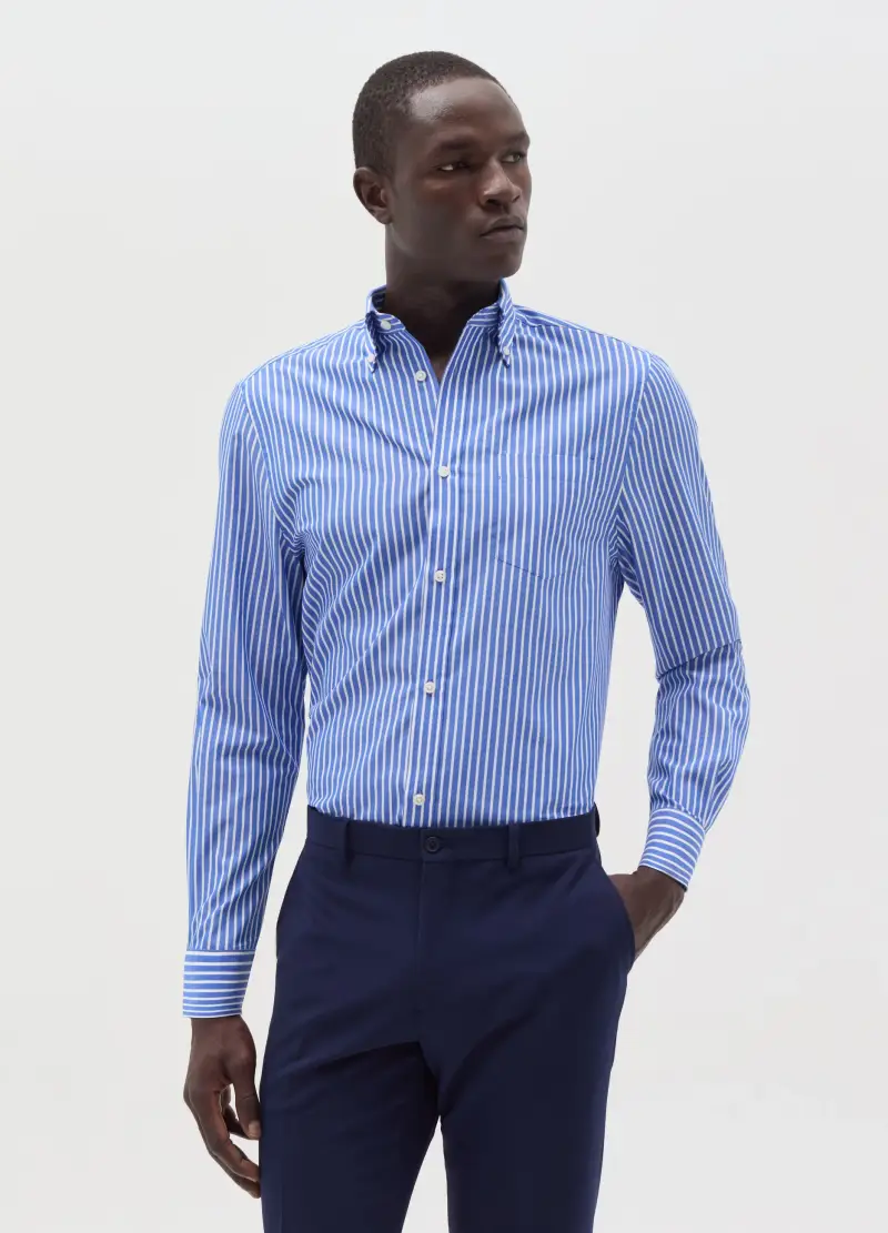 OVS , Camicia Regular Fit Fantasia A Righe, Uomo, Multicolor