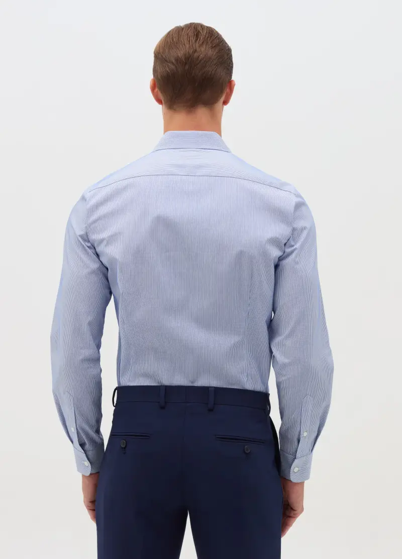 OVS, Camicia Slim Fit Easy Iron A Righe Sottili, Uomo, Multicolor miniatura 2