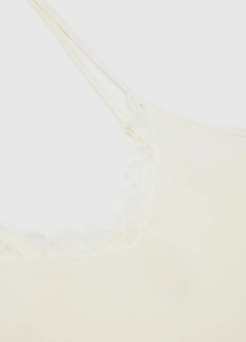 OVS, Canottiera Bianca Regular Fit, Donna, Bianco miniatura 2