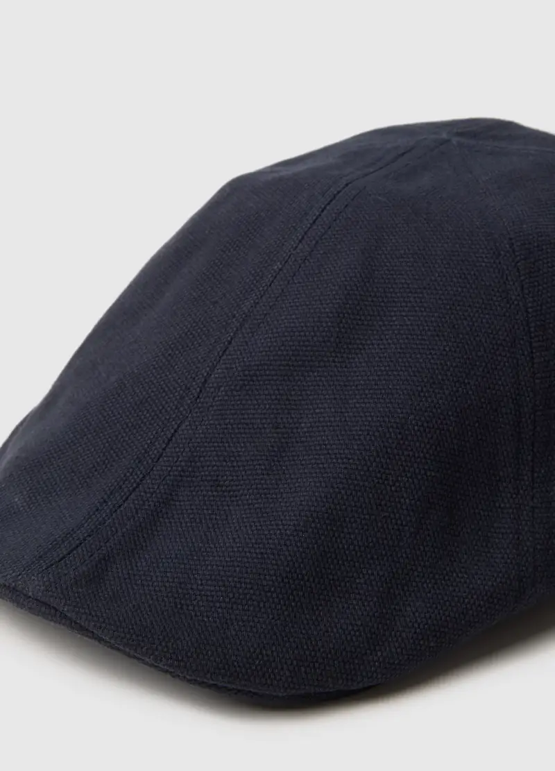 OVS, Cappello Coppola In Puro Cotone Blu, Uomo, Blu miniatura 2