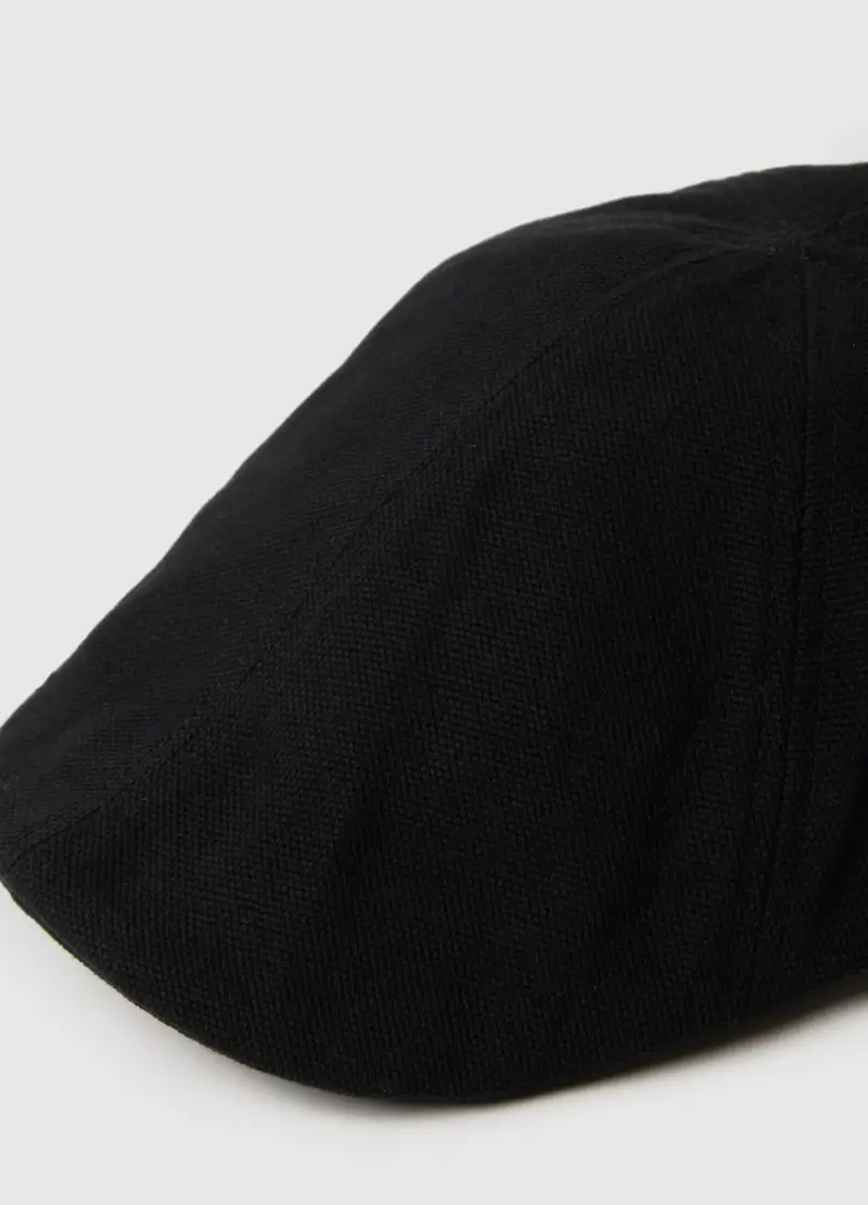 OVS, Cappello Coppola In Puro Cotone Nero, Uomo, Nero miniatura 2