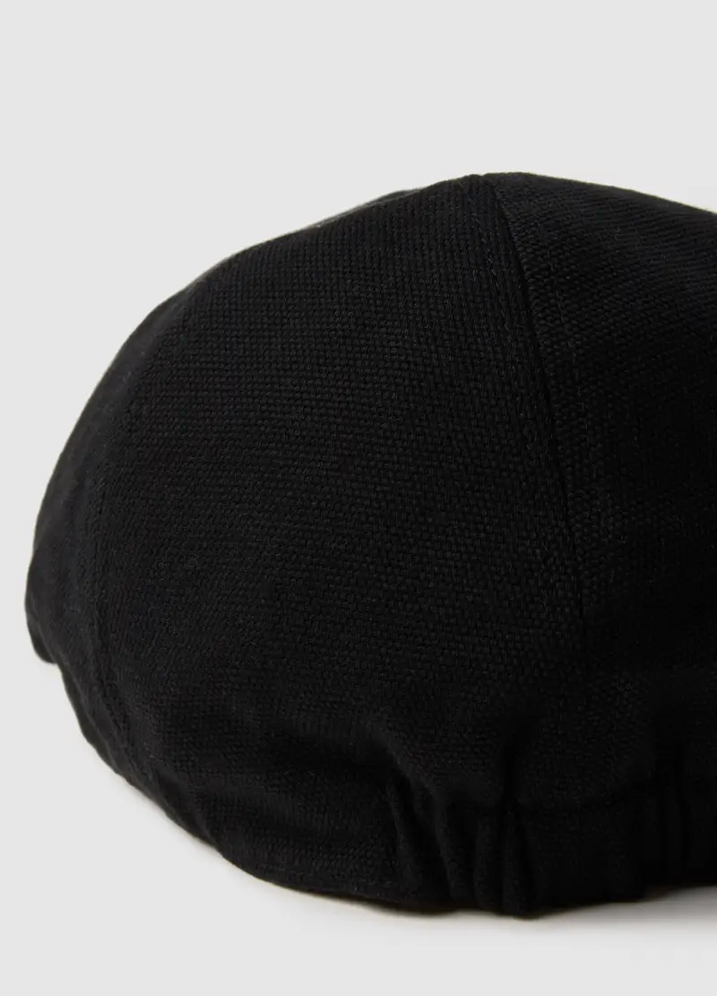 OVS, Cappello Coppola In Puro Cotone Nero, Uomo, Nero miniatura 3