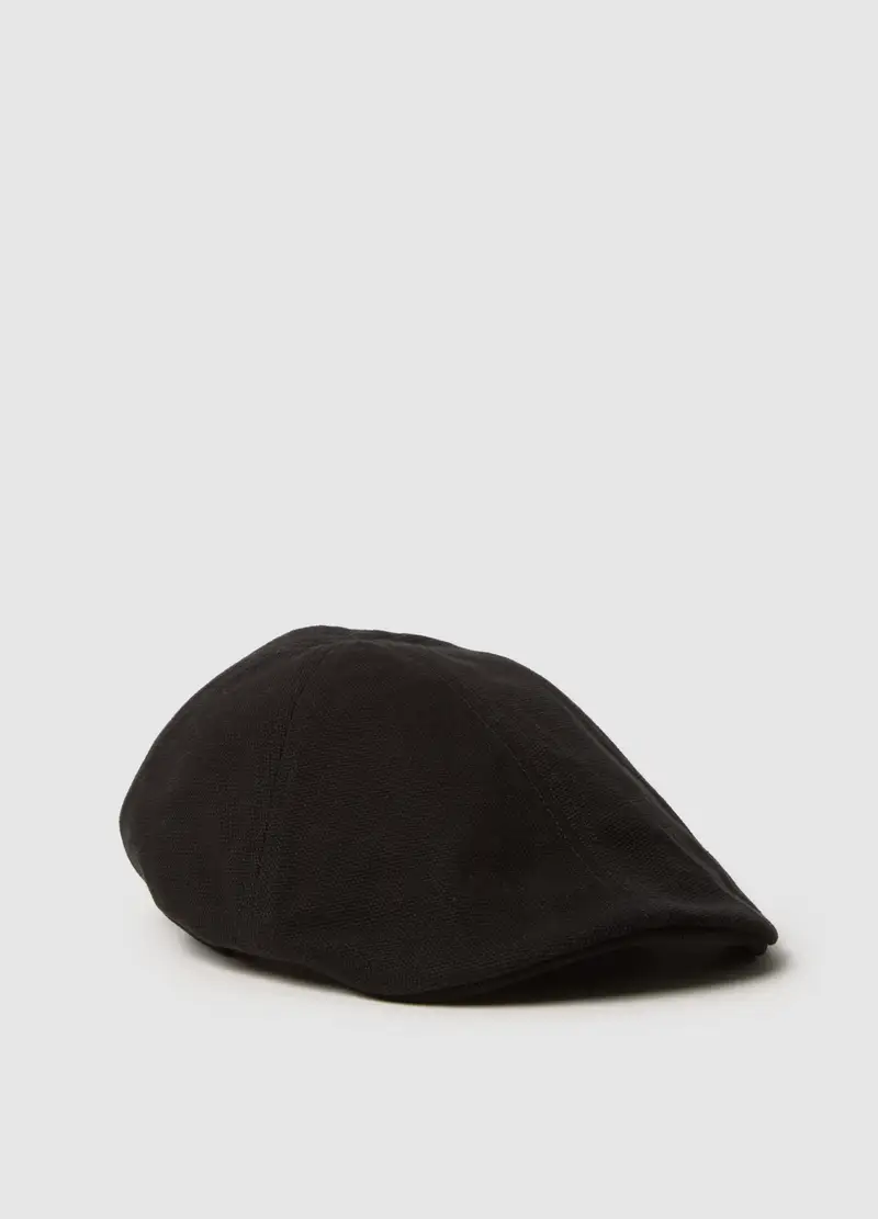 OVS , Cappello Coppola In Puro Cotone Nero, Uomo, Nero