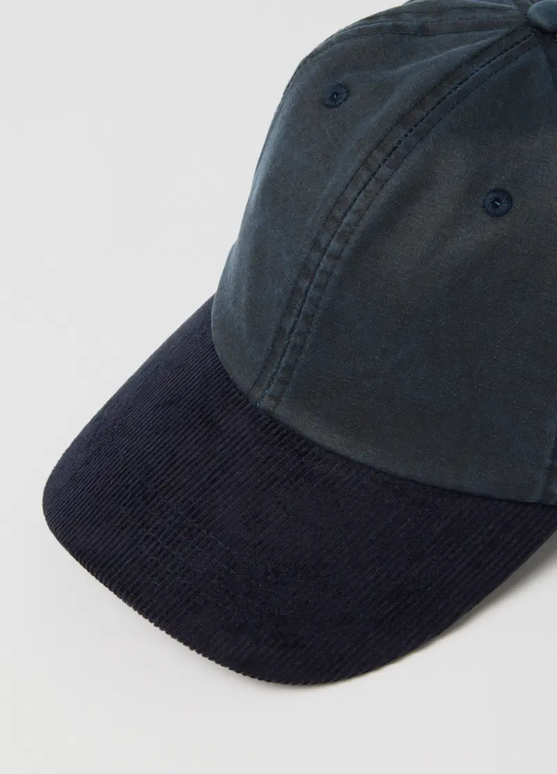OVS, Cappello Marrone Da Baseball In Cotone, Uomo, Nero miniatura 2