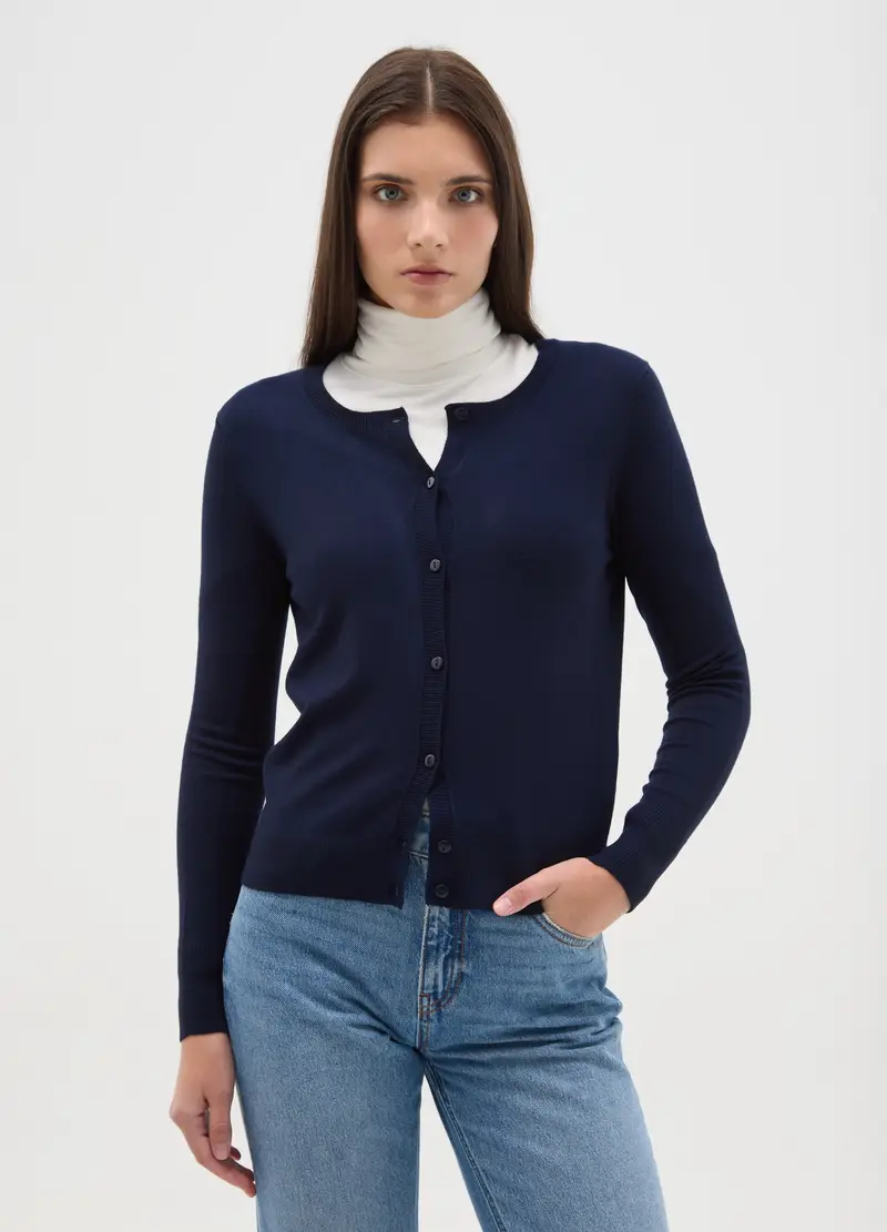 OVS HOUSEBRAND Cardigan Donna Blu 3844842 miniatura 2