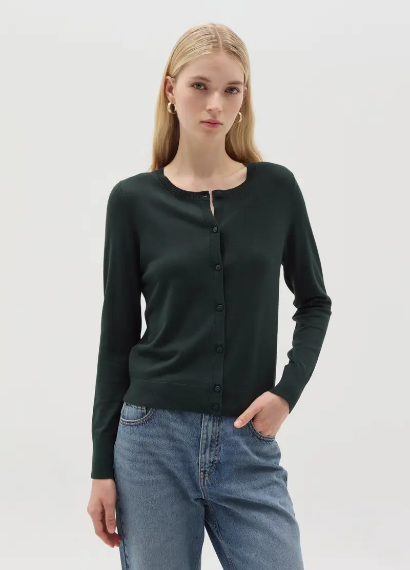 OVS HOUSEBRAND Cardigan Donna Verde 2998391 miniatura 2