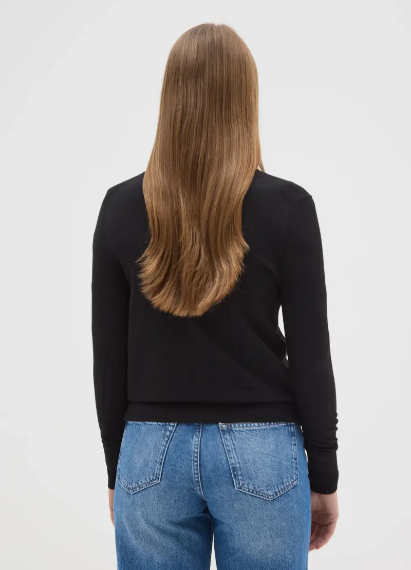 OVS HOUSEBRAND Cardigan Donna Nero 3844843 miniatura 3