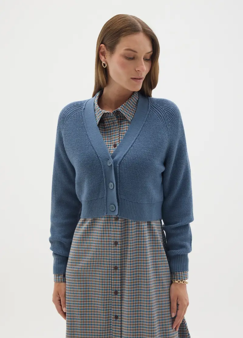 OVS HOUSEBRAND Cardigan Donna Blu 2827138 miniatura 2