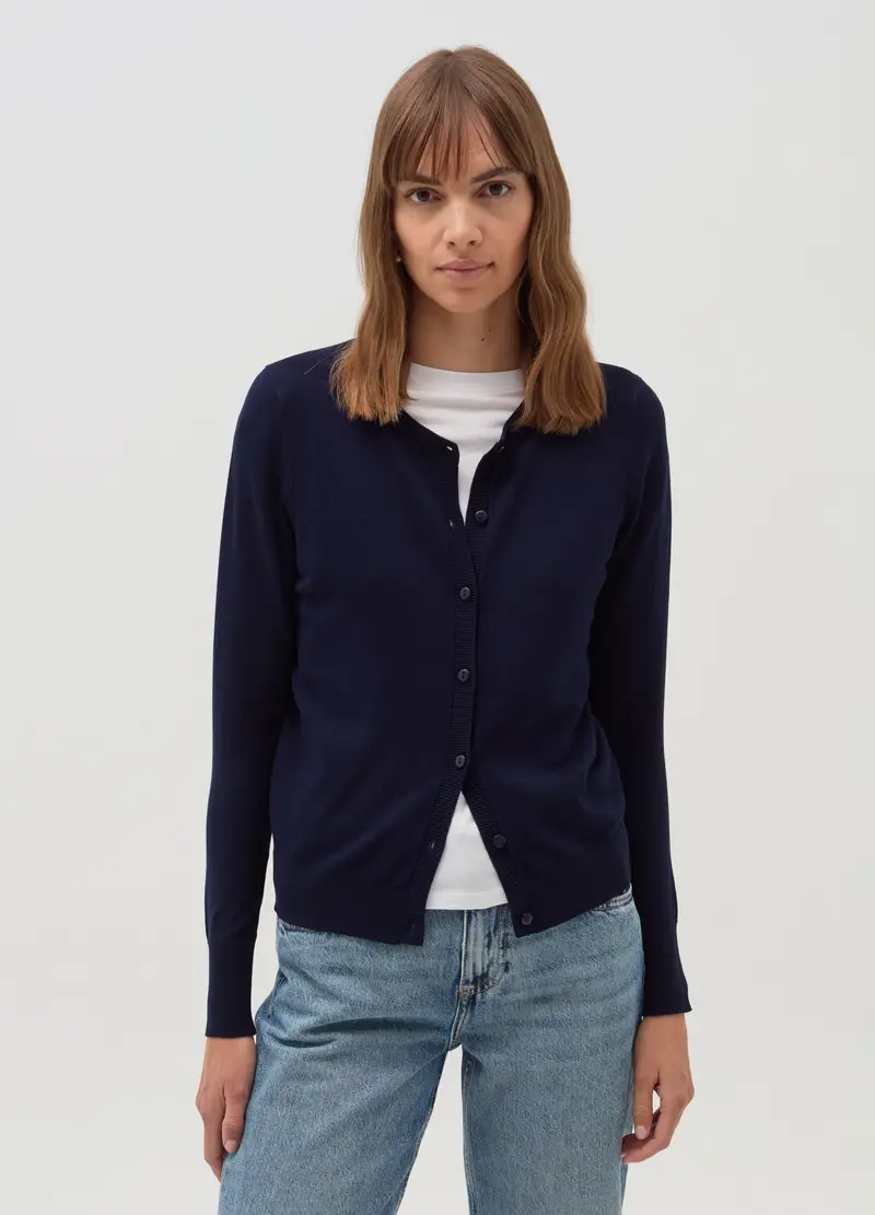 OVS HOUSEBRAND Cardigan Donna Blu 2824197 miniatura 2