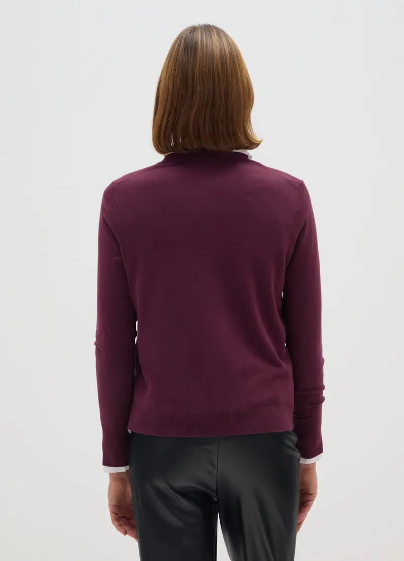 OVS HOUSEBRAND Cardigan Donna Viola 2825913 miniatura 3