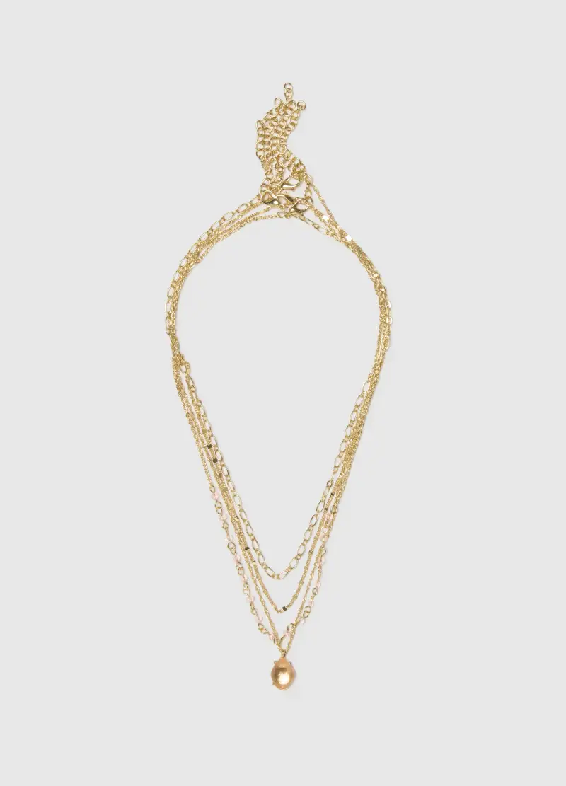 OVS , Collana Dorata In Acciaio, Donna, Oro