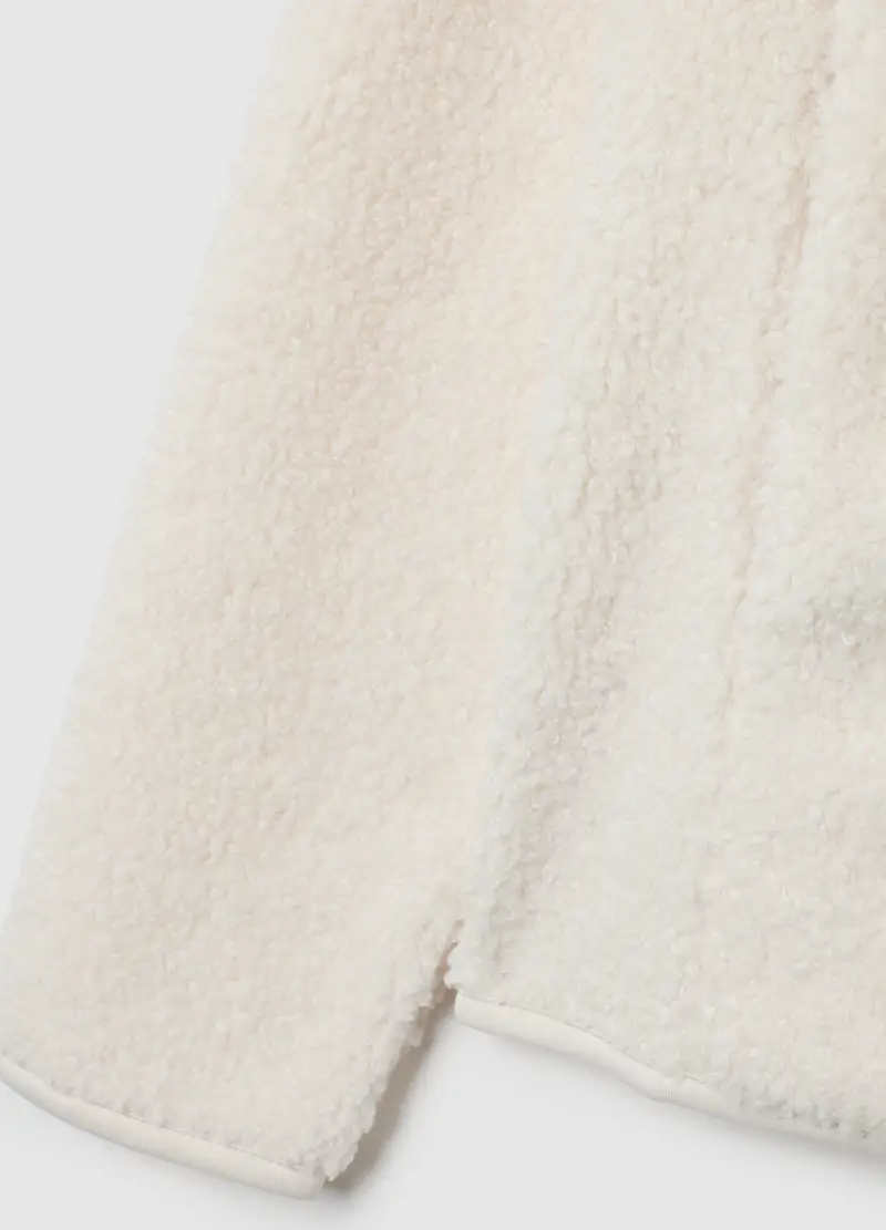 OVS, Felpa Bianca Regular Fit Con Zip, Donna, Bianco miniatura 2