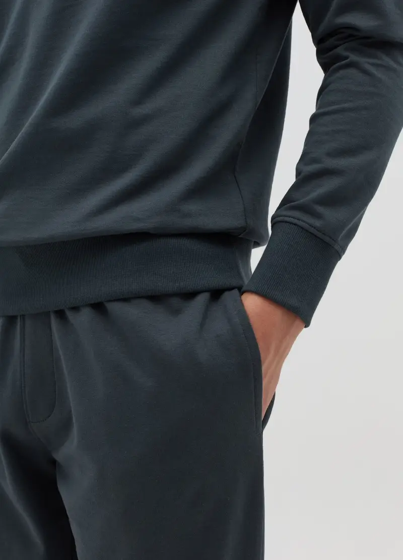 OVS, Felpa Con Scollo Rotondo, Uomo, Verde miniatura 3