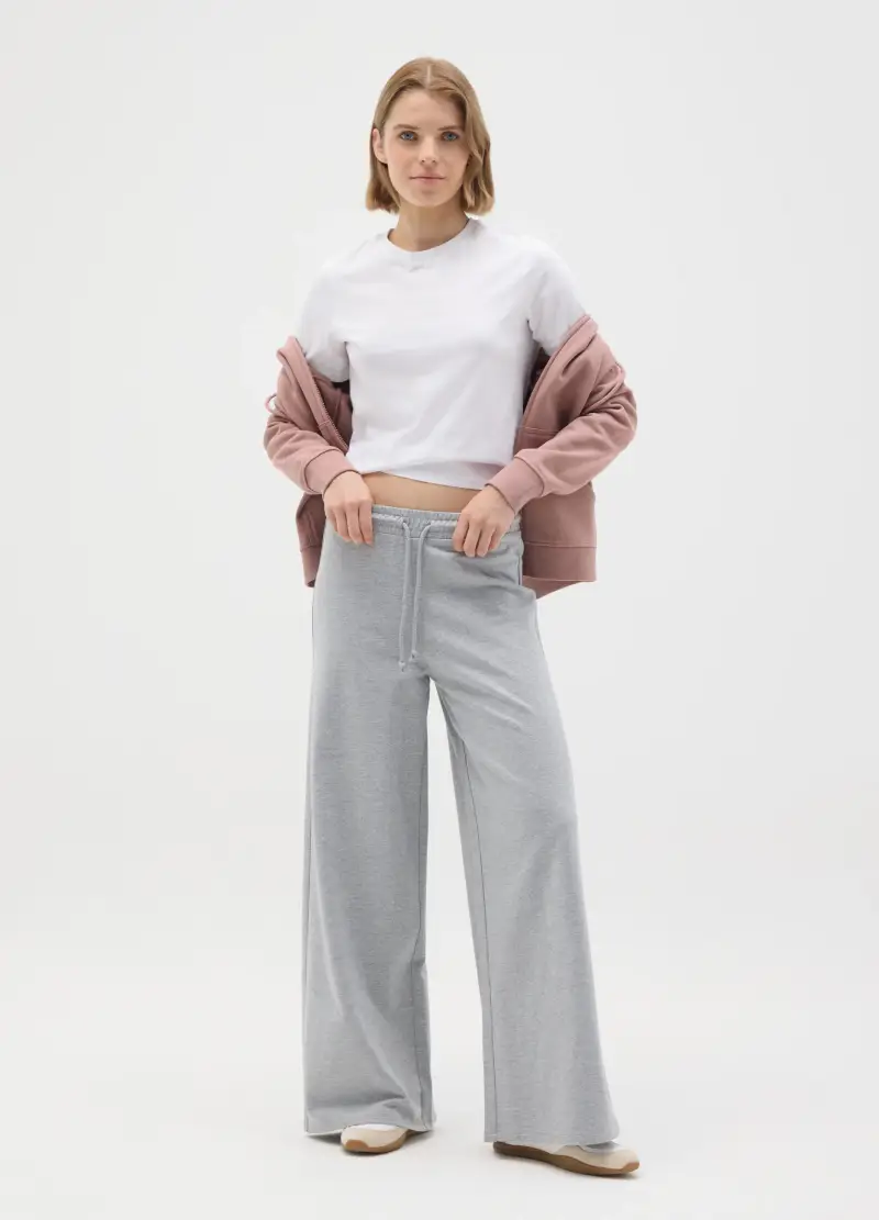 OVS, Felpa In Misto Cotone Rosa Regular Fit, Donna, Rosa miniatura 2