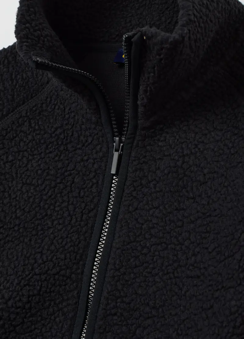 OVS, Felpa Nera Regular Fit Con Zip, Donna, Nero miniatura 2