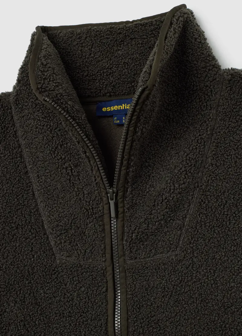 OVS, Felpa Nera Regular Fit Con Zip, Donna, Nero miniatura 2