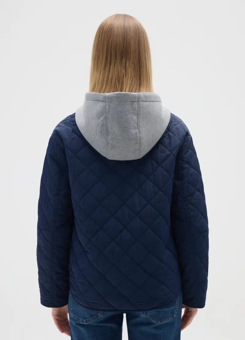 OVS, Giacca Husky Blu Regular Fit, Donna, Blu miniatura 3