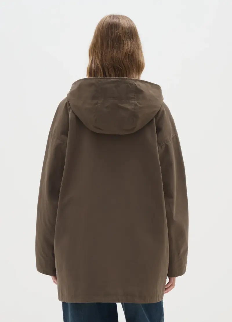 OVS, Giacca In Misto Cotone Marrone Regular Fit, Donna, Marrone miniatura 3