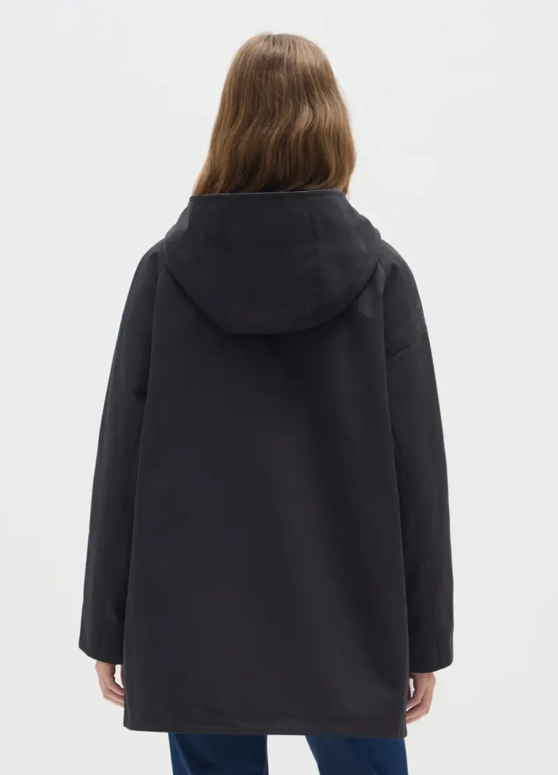 OVS, Giacca In Misto Cotone Nera Regular Fit, Donna, Nero miniatura 3