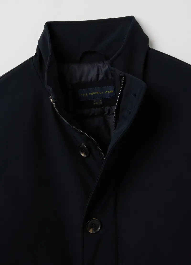 OVS, Giubbotto Bomber Blu Con Zip, Uomo, Blu miniatura 2