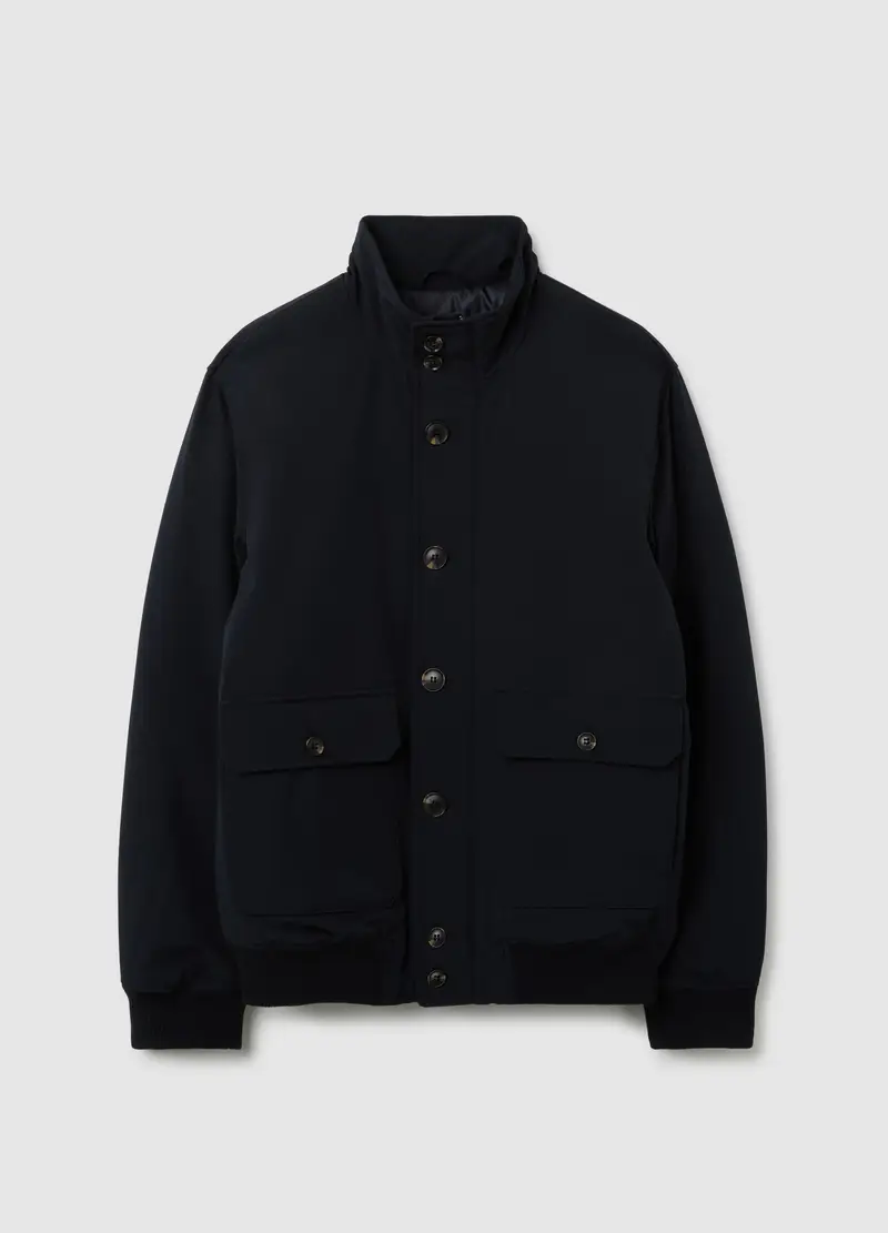 OVS, Giubbotto Bomber Blu Con Zip, Uomo, Blu