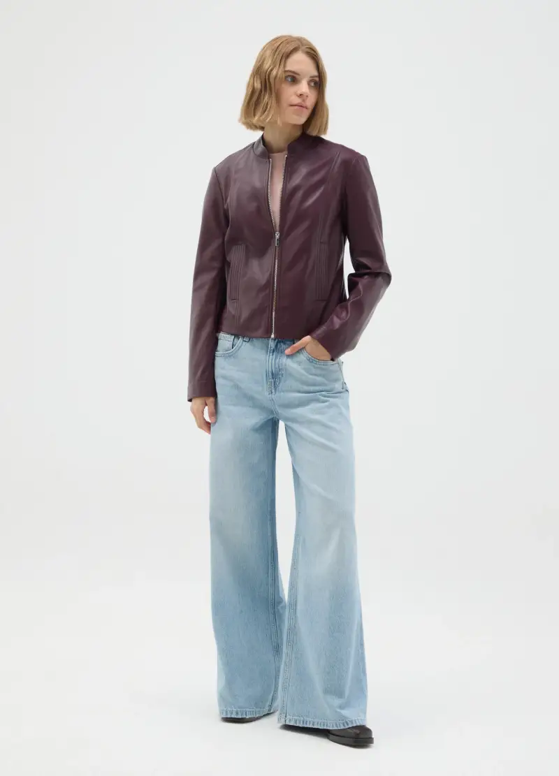 OVS , Giubbotto In Tessuto Marrone Slim Fit, Donna, Marrone