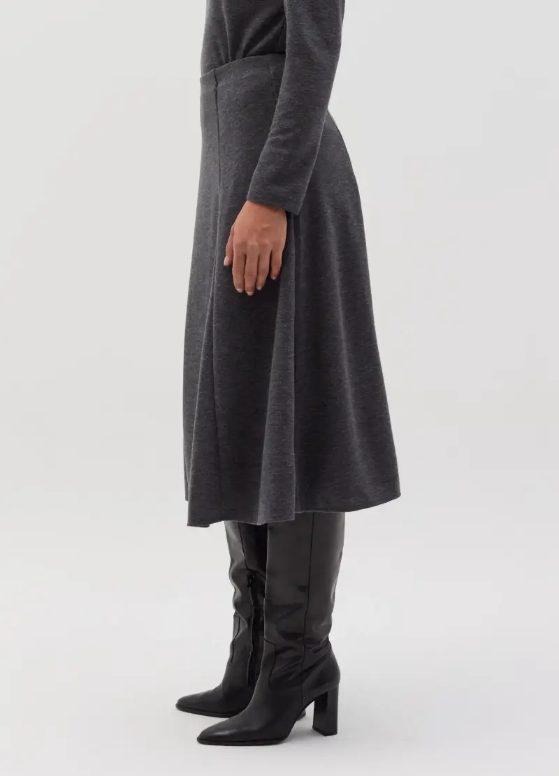 OVS, Gonna Midi A Ruota, Donna, Grigio miniatura 3