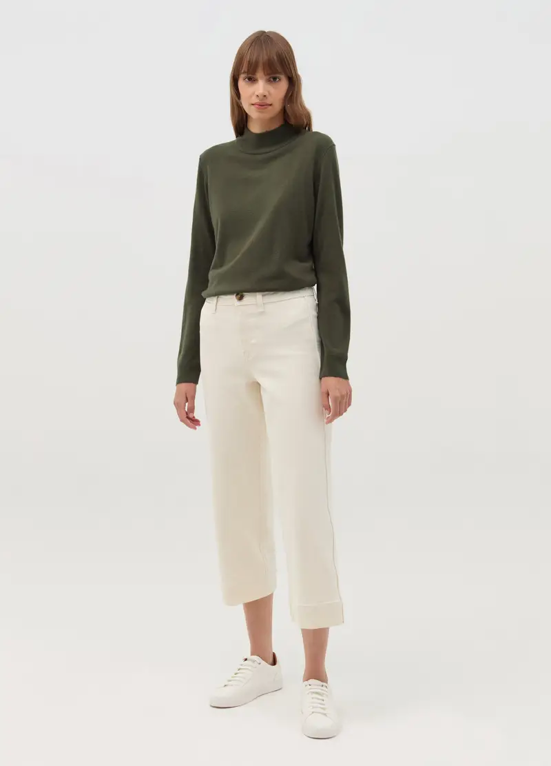 OVS , Maglia A Maniche Lunghe Mock Neck, Donna, Verde