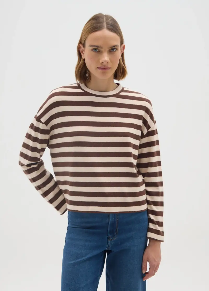 OVS, Maglia A Righe Multicolor Regular Fit, Donna, Multicolor miniatura 2