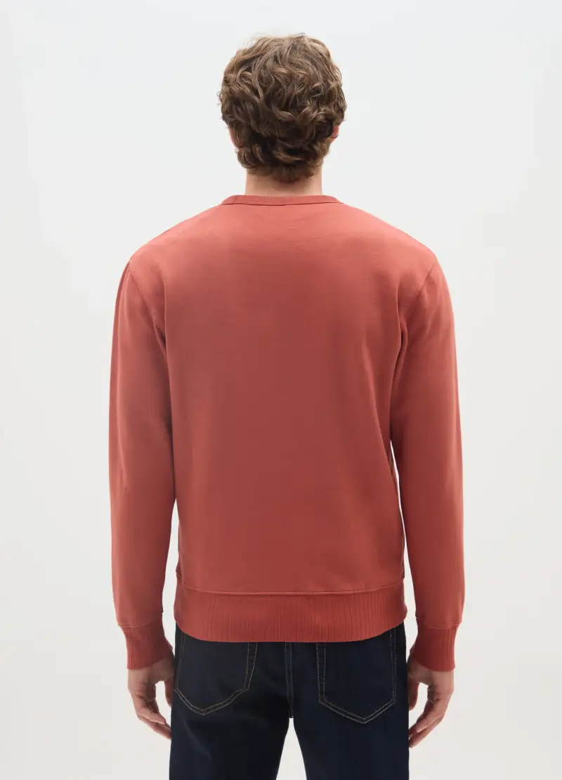 OVS, Maglia In Puro Cotone Rossa Regular Fit, Uomo, Rosso miniatura 3