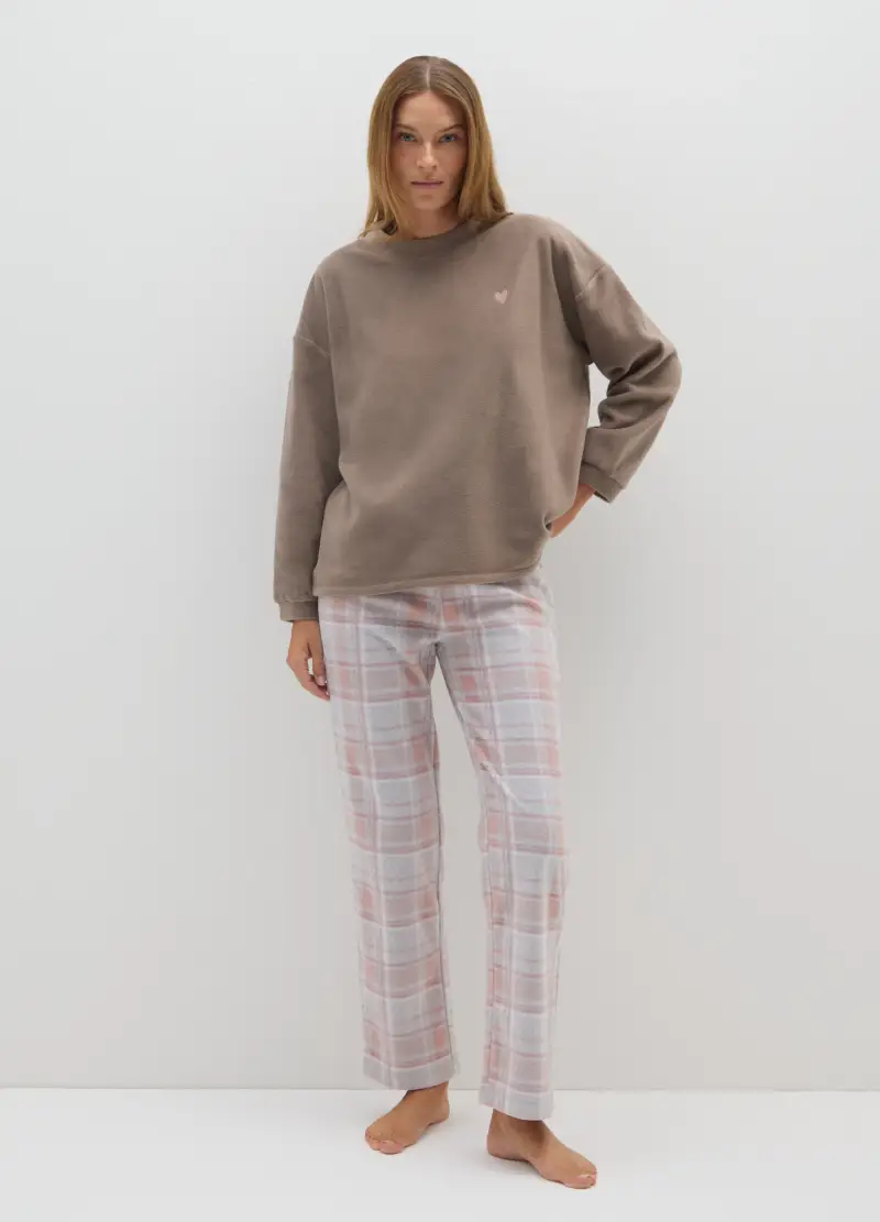 OVS, Maglia Pigiama Marrone Regular Fit, Donna, Marrone miniatura 2