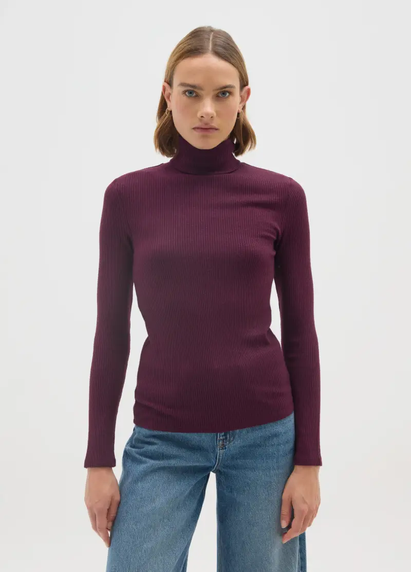 OVS, Maglia Viola Regular Fit, Donna, Viola miniatura 2