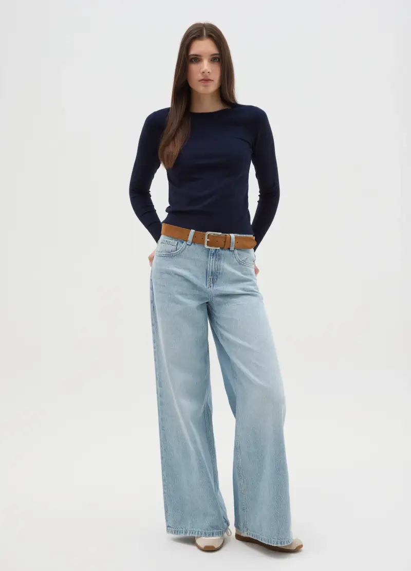 OVS , Maglione Blu Vestibilità Fitted, Donna, Blu