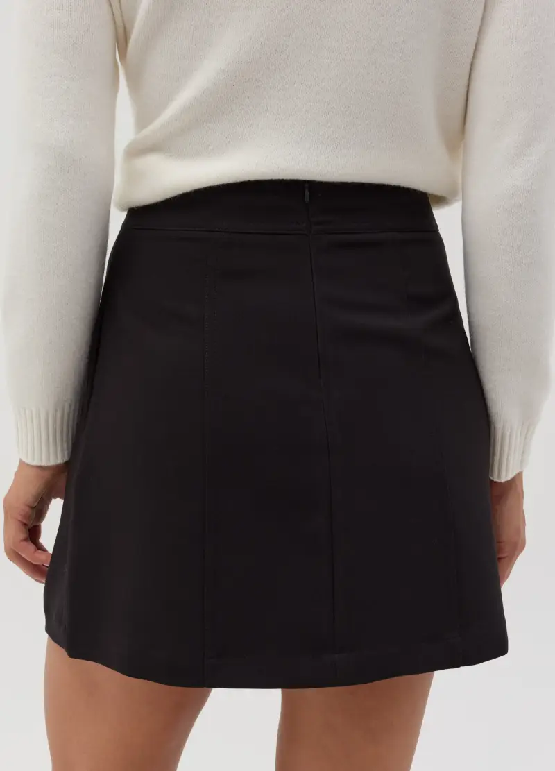 OVS, Minigonna Con Pinces, Donna, Nero miniatura 3