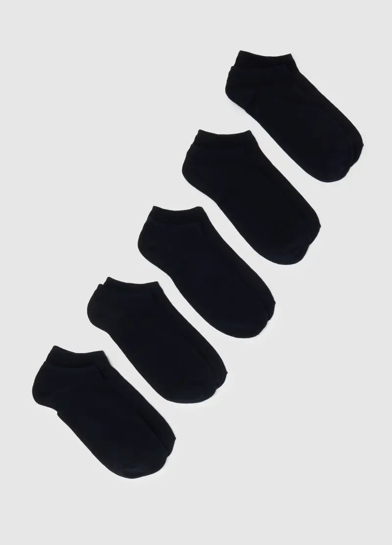 OVS, Multipack Di Calzini Da Uomo In Misto Cotone Blu, Blu