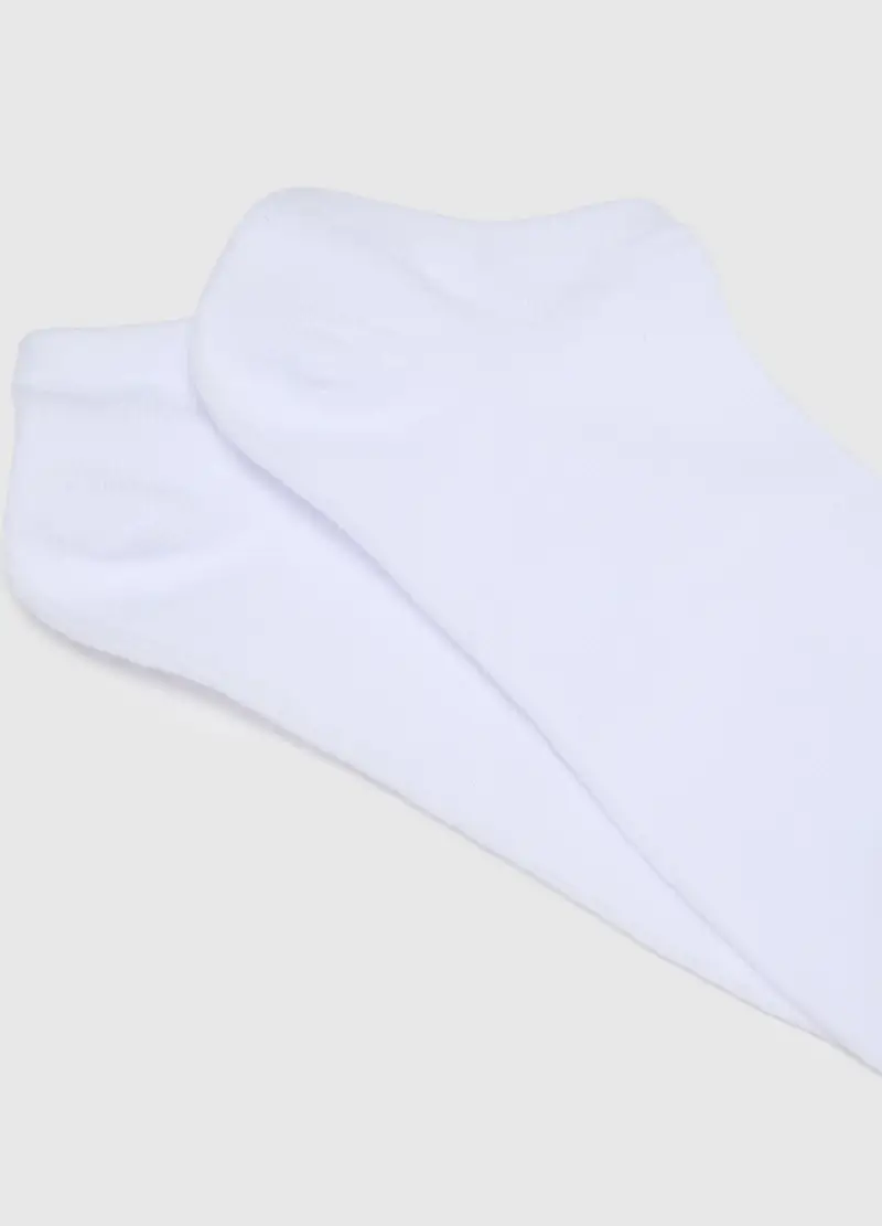 OVS, Multipack Di Sette Calzini Corti Da Donna In Cotone Bianco Elasticizzati, Bianco miniatura 3