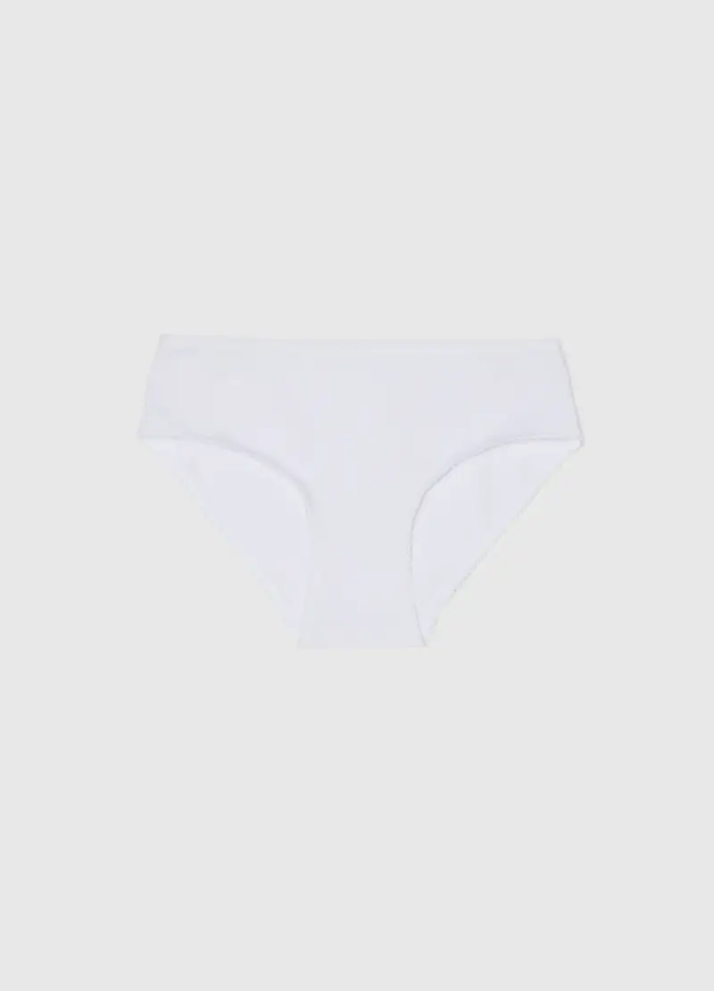 OVS, Mutandine Bianche Da Bambina In Cotone Elasticizzato Regular Fit, Unisex, Bianco