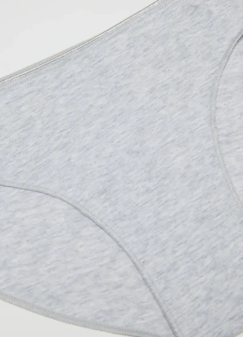 OVS, Mutandine Grigie Da Ragazza In Cotone Elasticizzato Regular Fit, Unisex, Grigio miniatura 3