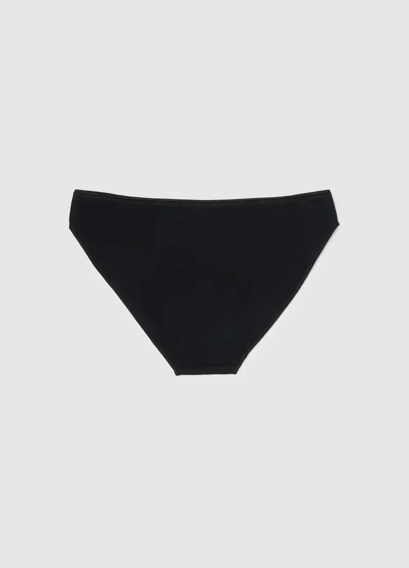 OVS, Mutandine Nere Da Ragazza In Cotone Elasticizzato Regular Fit, Unisex, Nero miniatura 2
