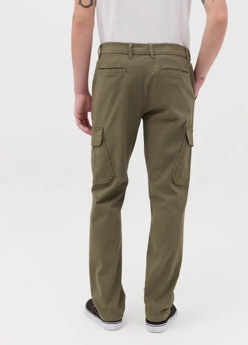 OVS, Pantalone Cargo Slim Fit, Uomo, Verde miniatura 3