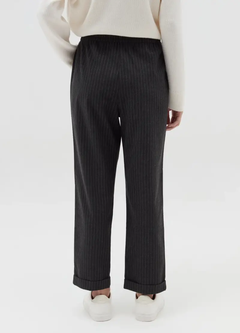 OVS, Pantalone Carrot Fit Con Risvolti, Donna, Grigio miniatura 3