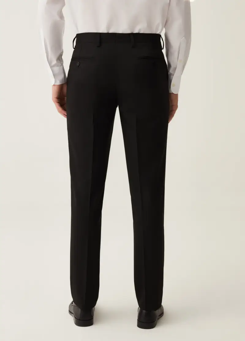 OVS, Pantalone Slim Fit Nero, Uomo, Nero miniatura 3
