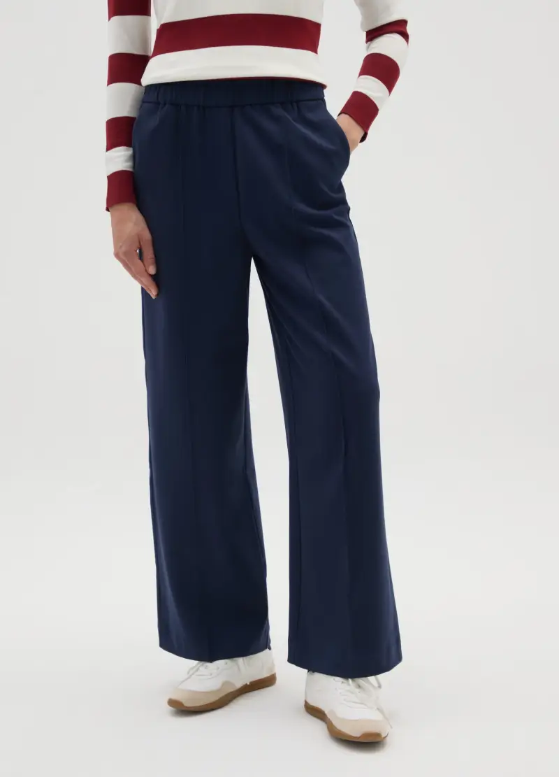 OVS, Pantaloni Blu Wide Leg, Donna, Blu miniatura 2